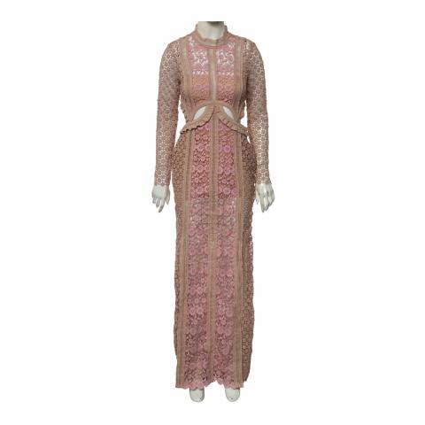 Sell Self Portrait Payne Cut Out Maxi Dress Dusty Pink